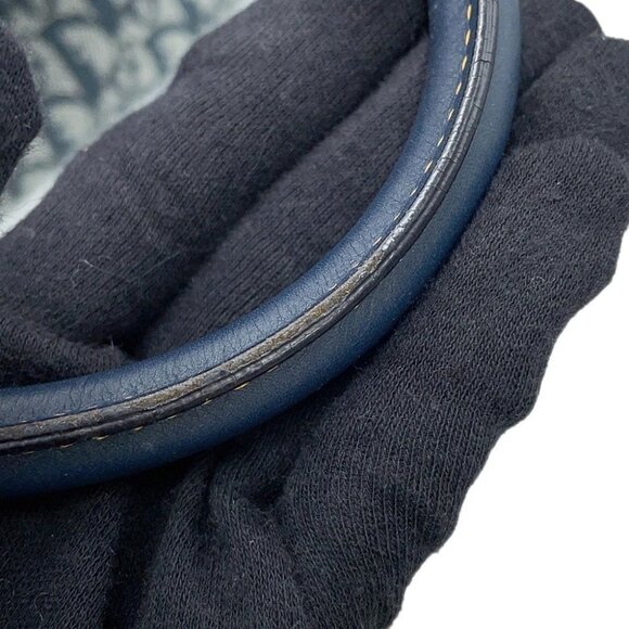 Dior Trotter double saddle bag Canvas/Leather Navy - Picture 8 of 16